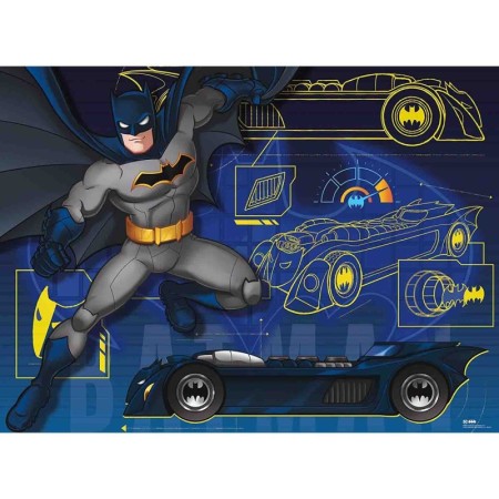Puzzle Batman Cu Masina, 100 Piese Ravensburger - 1